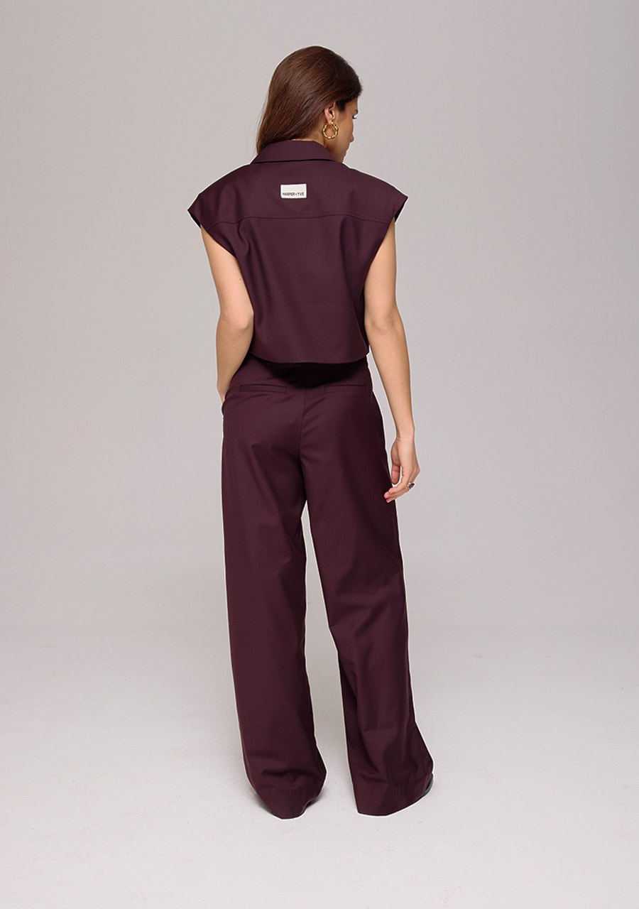 Harper & Yve Gilet Esmee AW25N216 Donker bruin