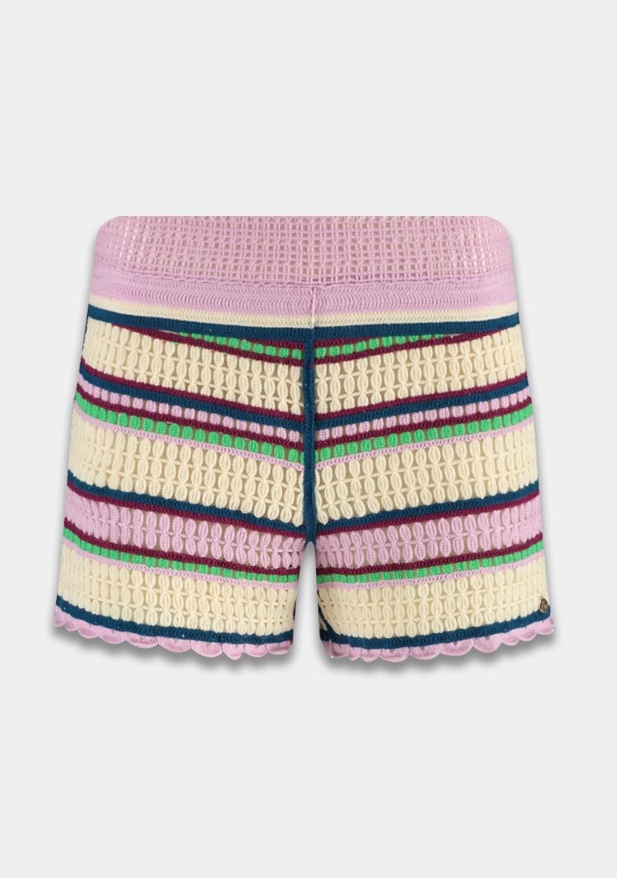 Harper & Yve Korte broek Lo SS23P120 Paars