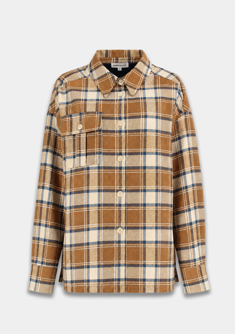 Harper & Yve Blouse Selena AW6P605 Licht bruin