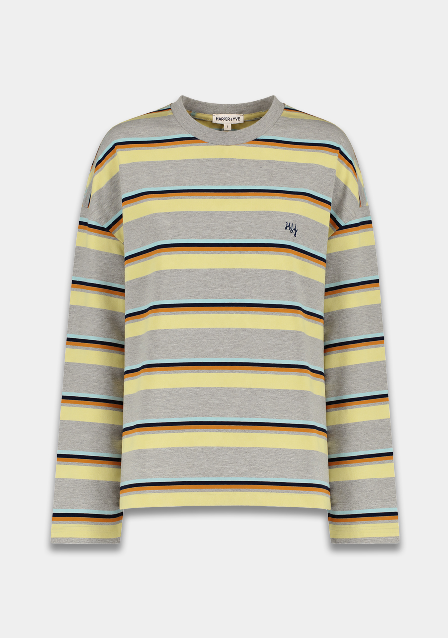 Harper & Yve T-shirt Tommy AW6P613 Licht grijs
