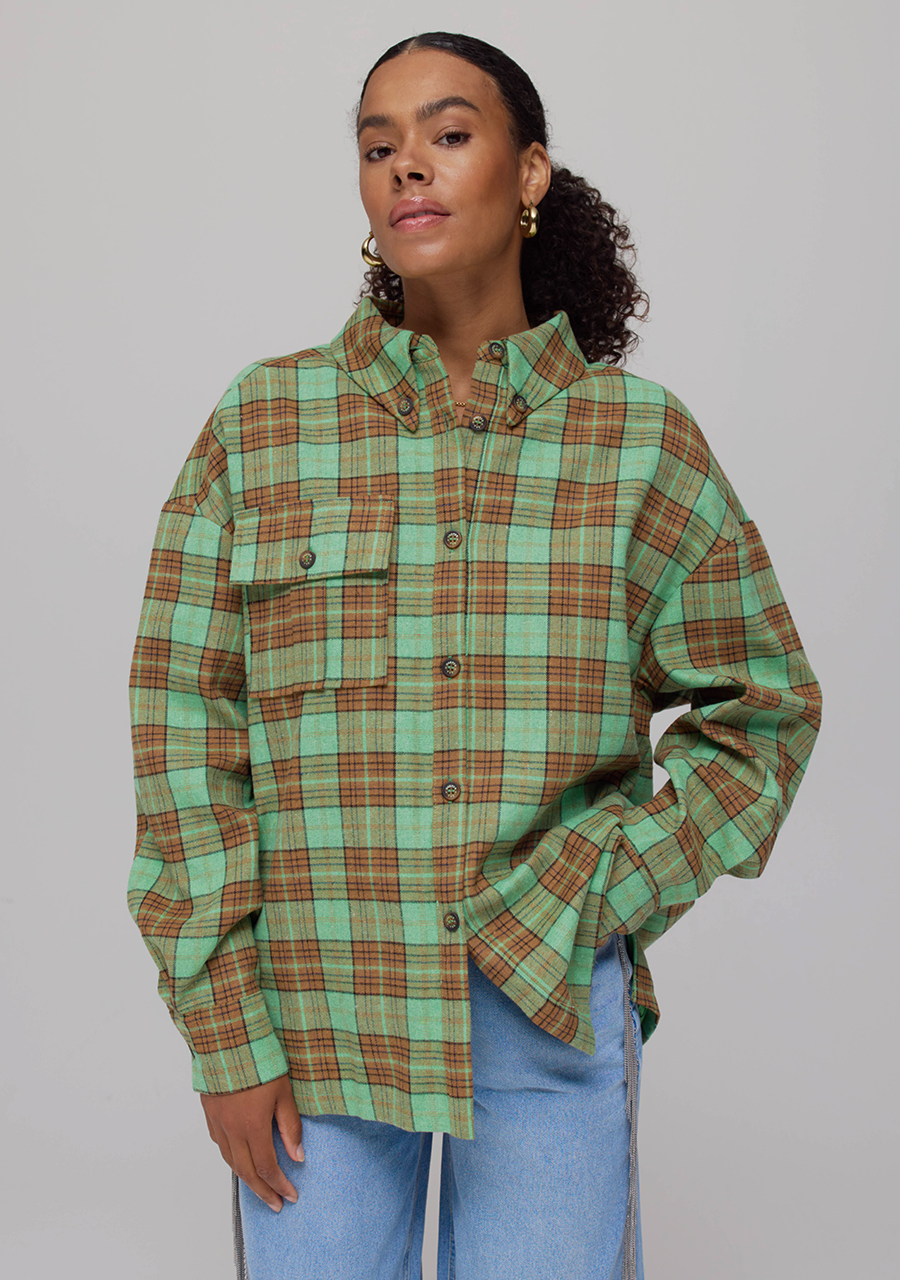 Harper & Yve Blouse Selena AW25P602 Groen Harper & Yve Blouse Selena AW25P602 Groen