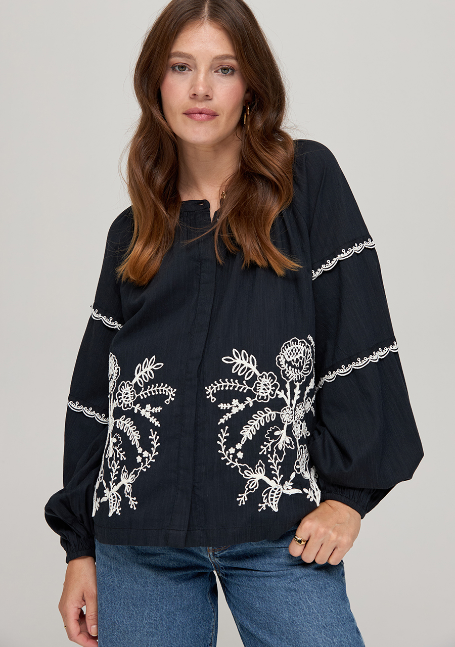 Harper & Yve Blouse Kady DW24C602 Zwart