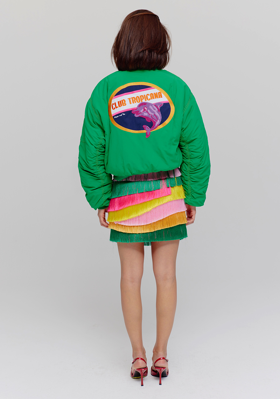 Harper & Yve Jacket Tessa HST25N200 Midden groen