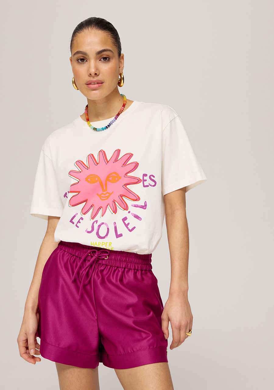 Harper & Yve Short Tessa HS25P112 Donker Paars