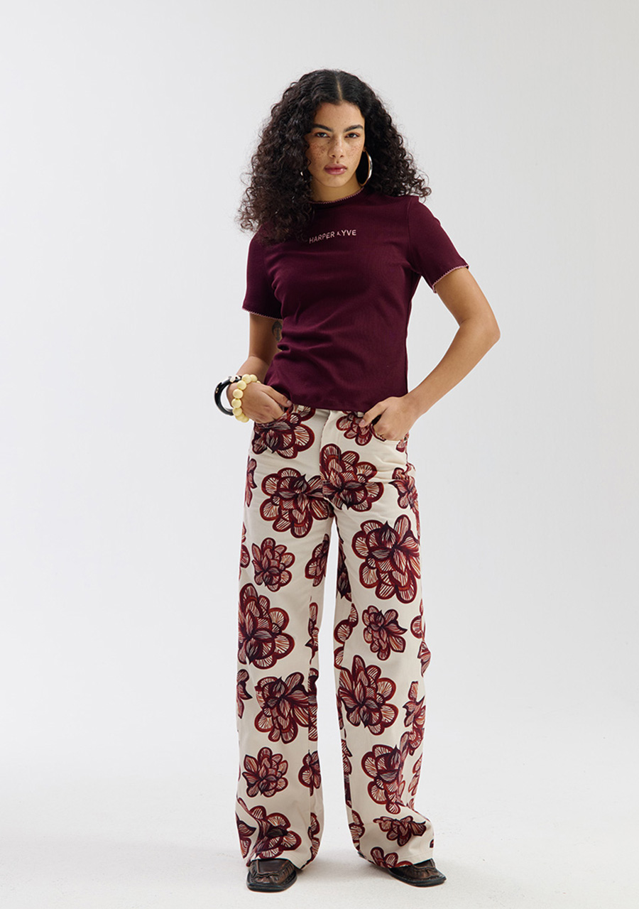 Harper & Yve Top Cammy SS6P408 Donker Paars