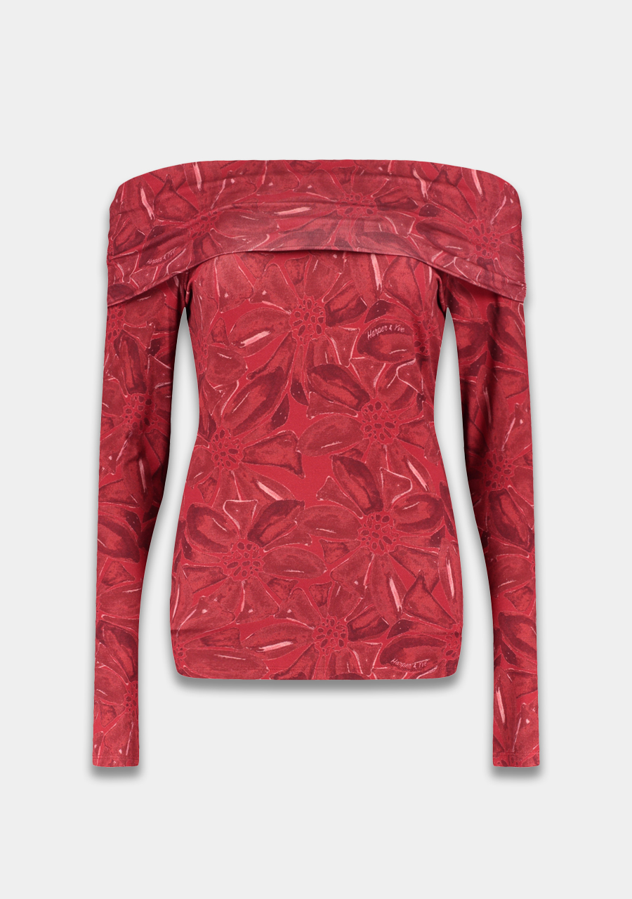 Harper & Yve Top Jenny AW25T501 Rood