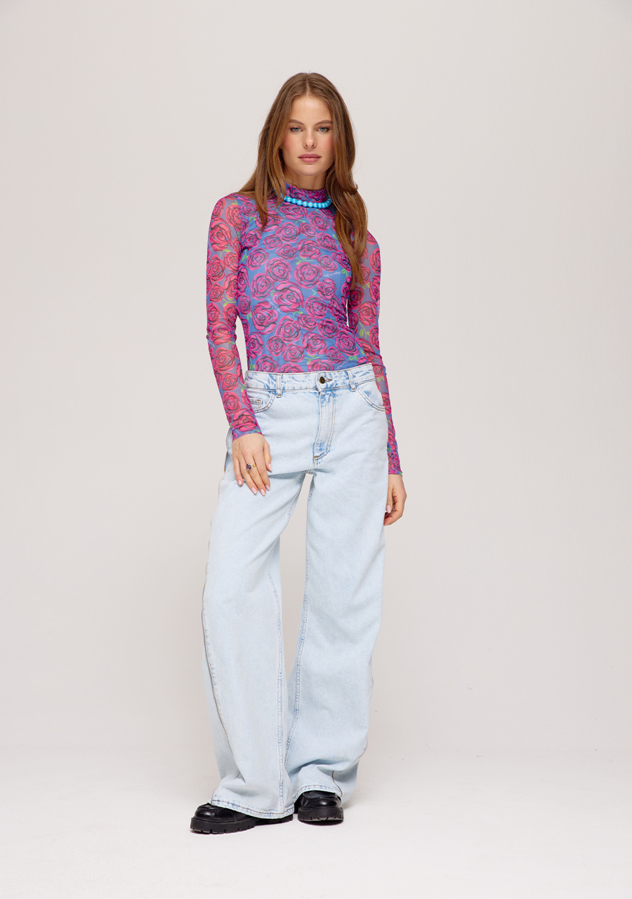 Harper & Yve Jeans Mayra zip SS25Z102 Blauw