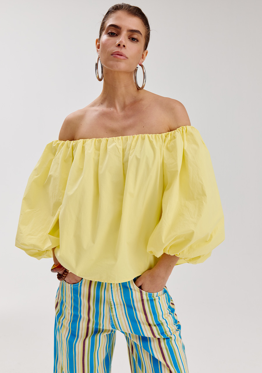 Harper & Yve Blouse Lauren HS6P600 Geel