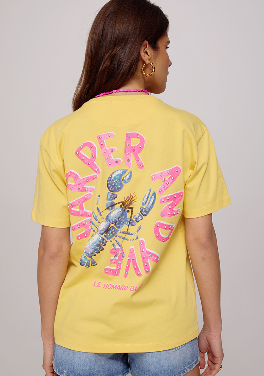 Harper & Yve T-shirt Lobbi HS25Y301 Geel Harper & Yve T-shirt Lobbi HS25Y301 Geel
