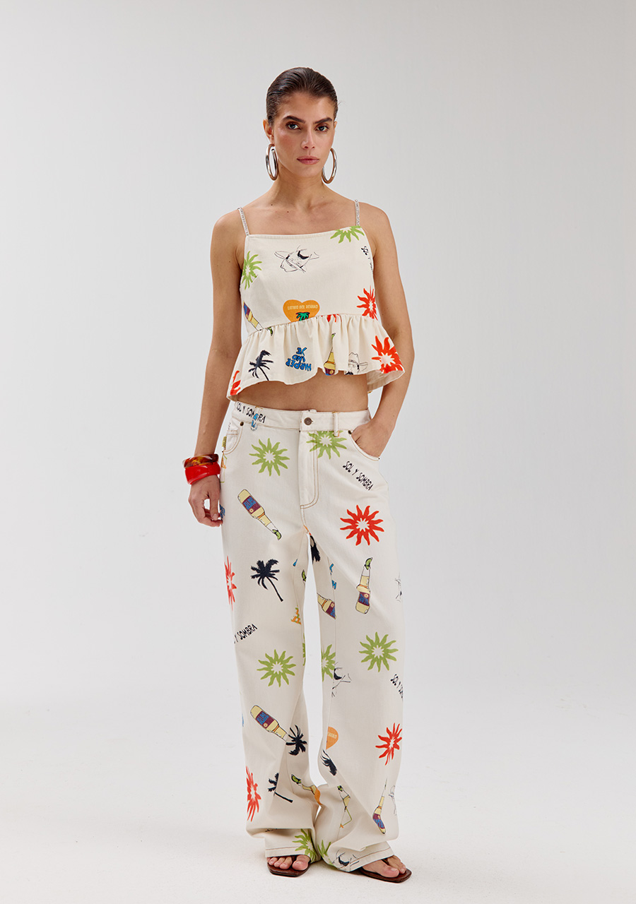 Harper & Yve Broek Yve HS6C106 Ecru