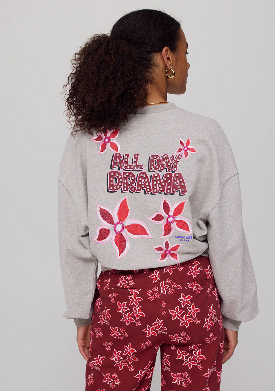 Harper & Yve Sweater Alldaydrama AW25Y505 Grijs