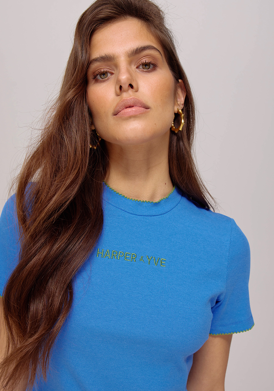 Harper & Yve Top Cammy AW25P400 Blauw