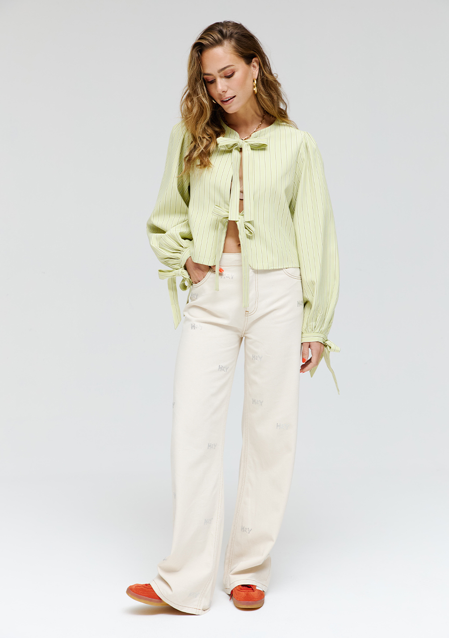 Harper & Yve Jeans Yve AW24D102 Wolwit-ecru