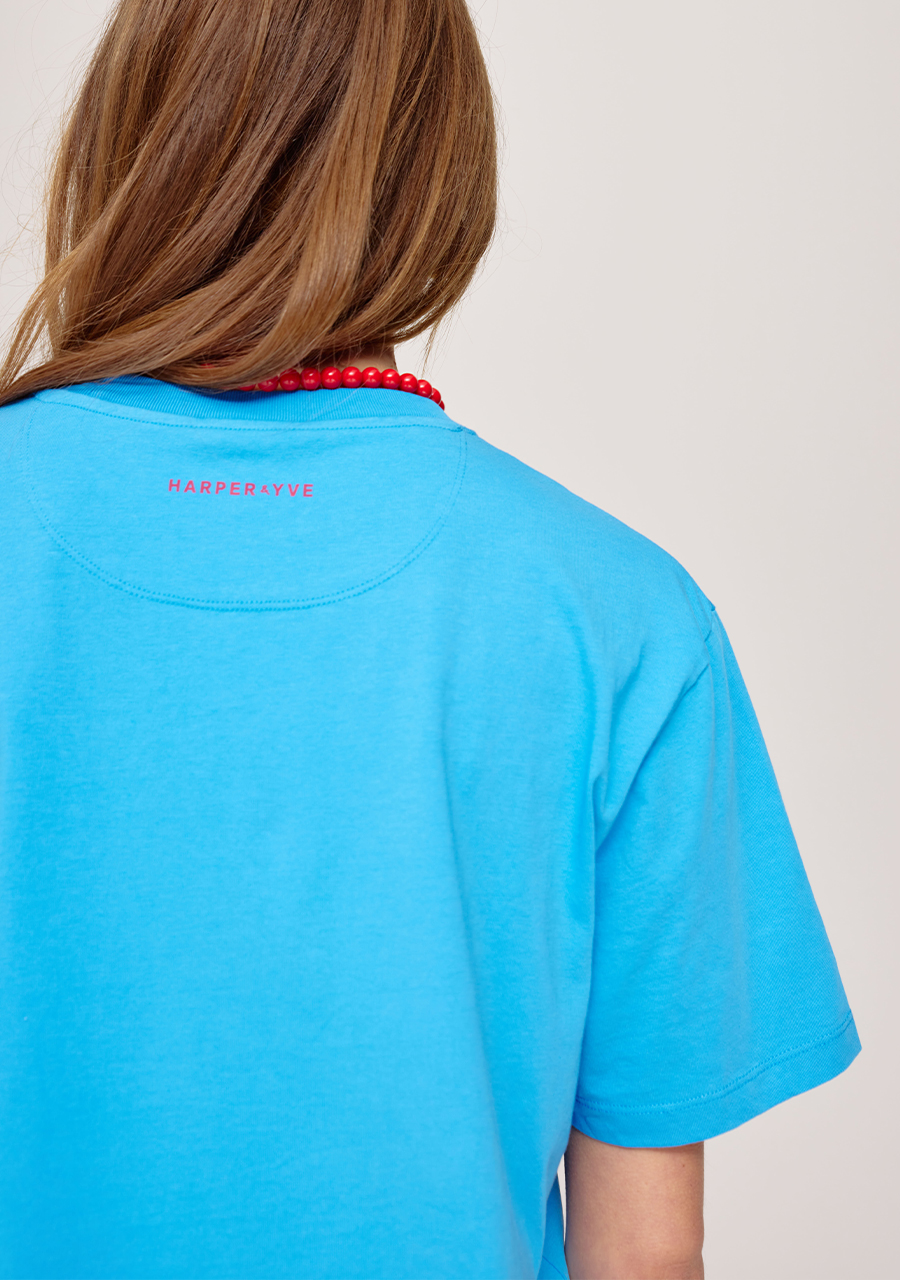 Harper & Yve T-shirt Extraordinary SS25Y303 Blauw