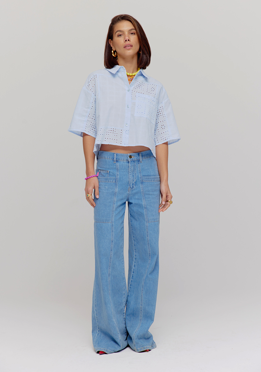 Harper & Yve Blouse Tyra HS25P410 Licht blauw