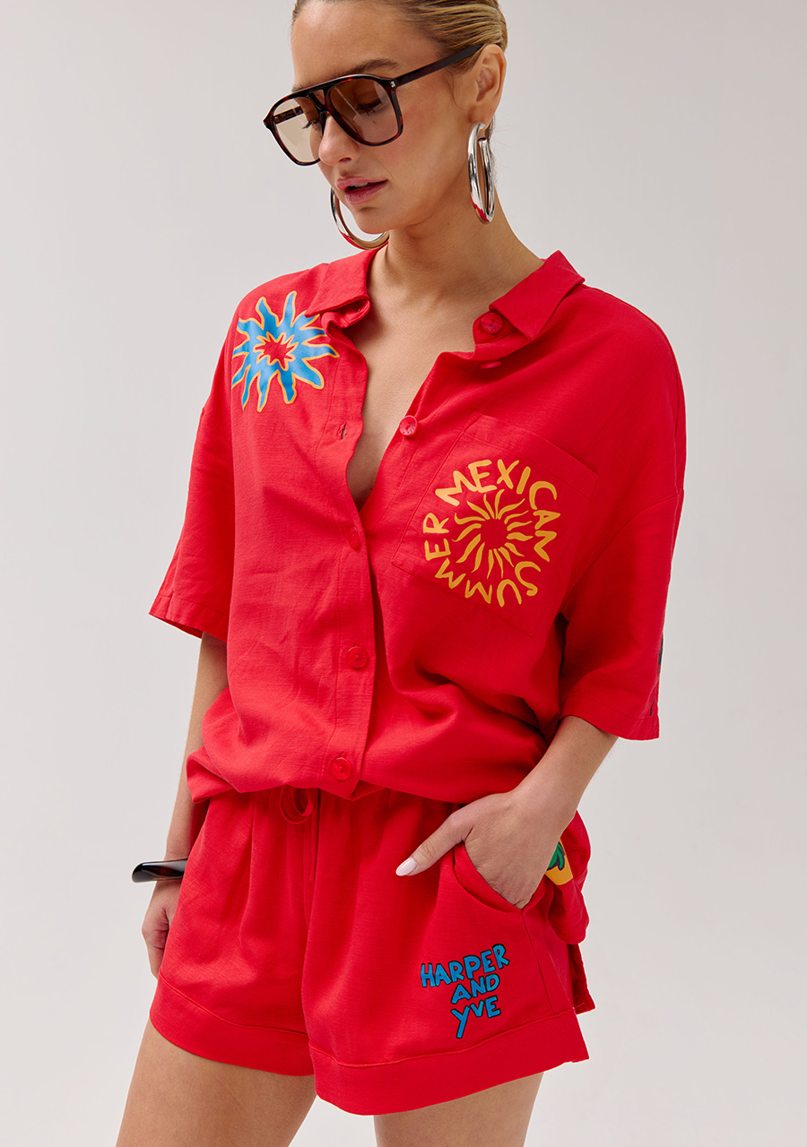 Harper & Yve Short Tessa HS6P108 Rood