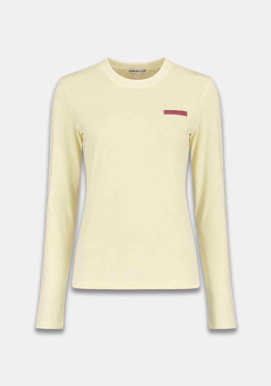 Harper & Yve T-shirt Lolita AW6P617 Licht geel