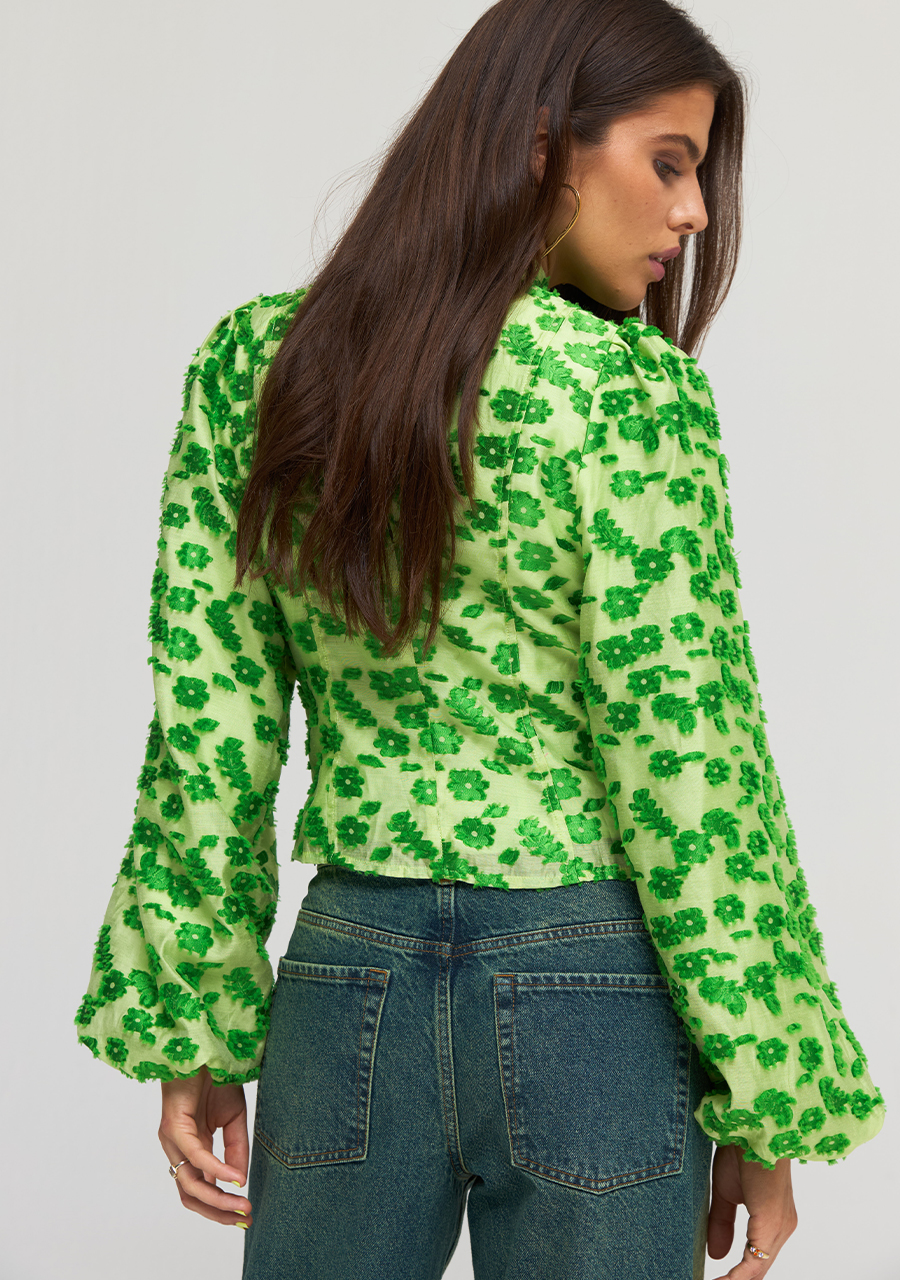 Harper & Yve Blouse Floor AW24P610 Groen Harper & Yve Blouse Floor AW24P610 Groen