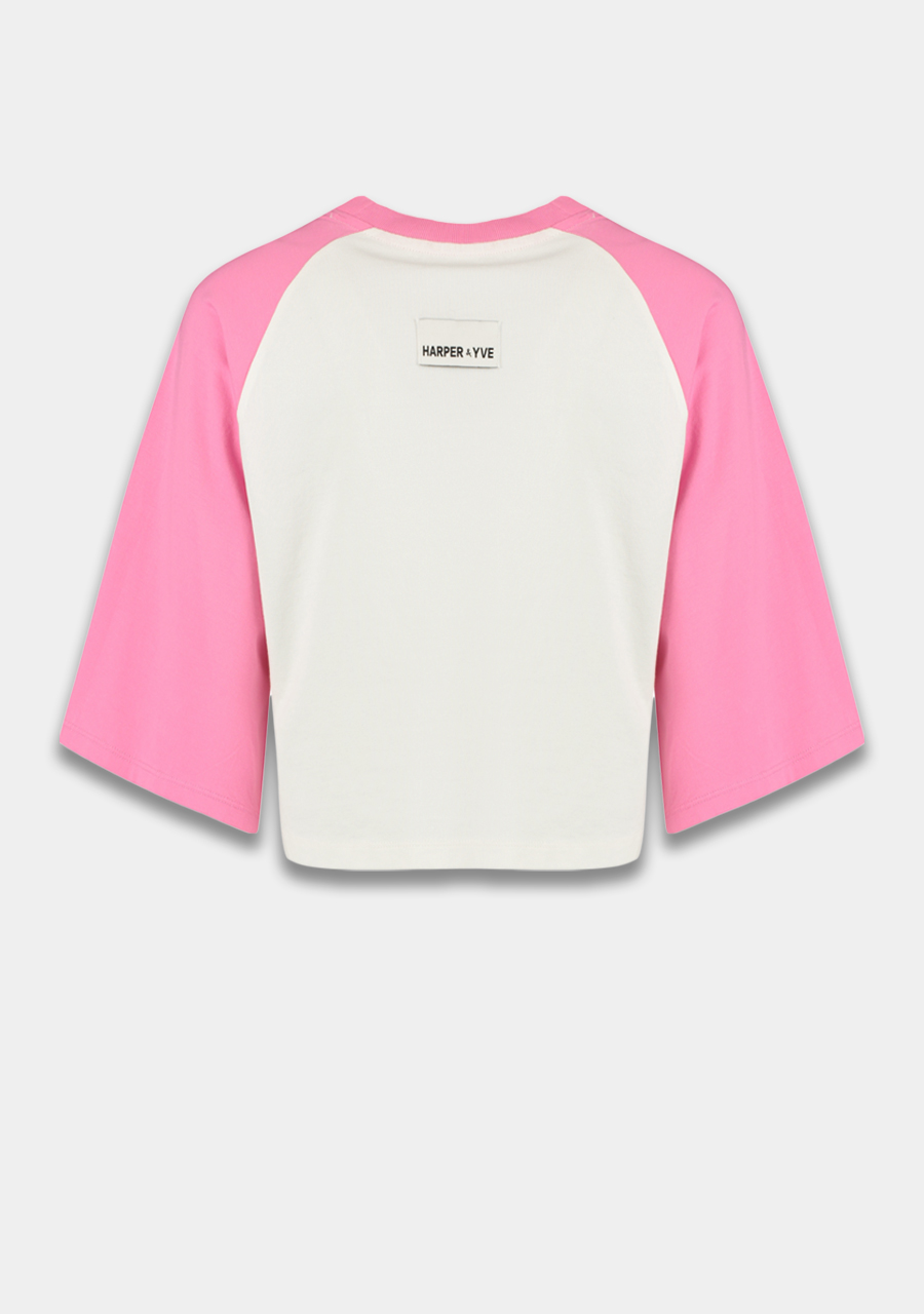 Harper & Yve T-shirt Mexican summer SS6Y300 Rose