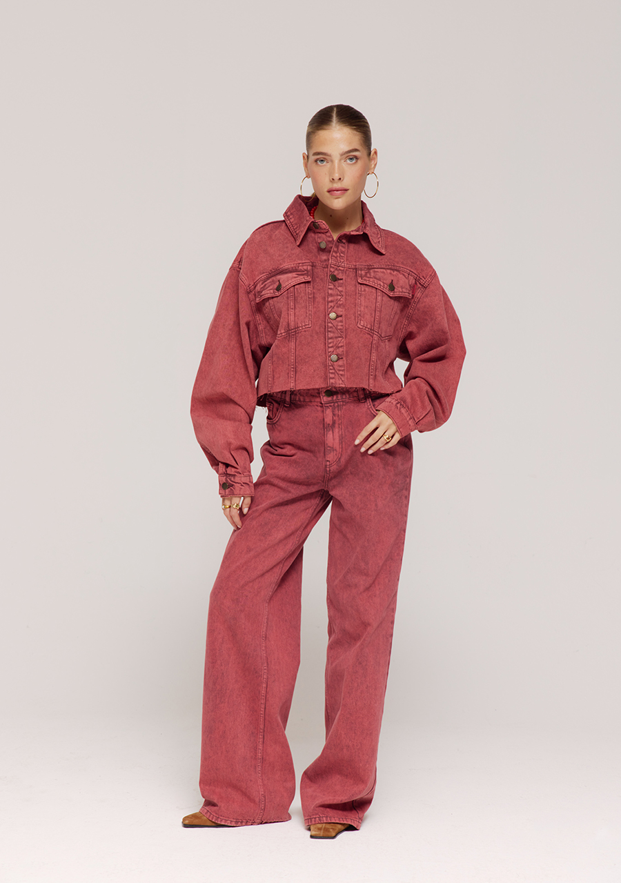 Harper & Yve Jeans Yve AW25D100 Steenrood