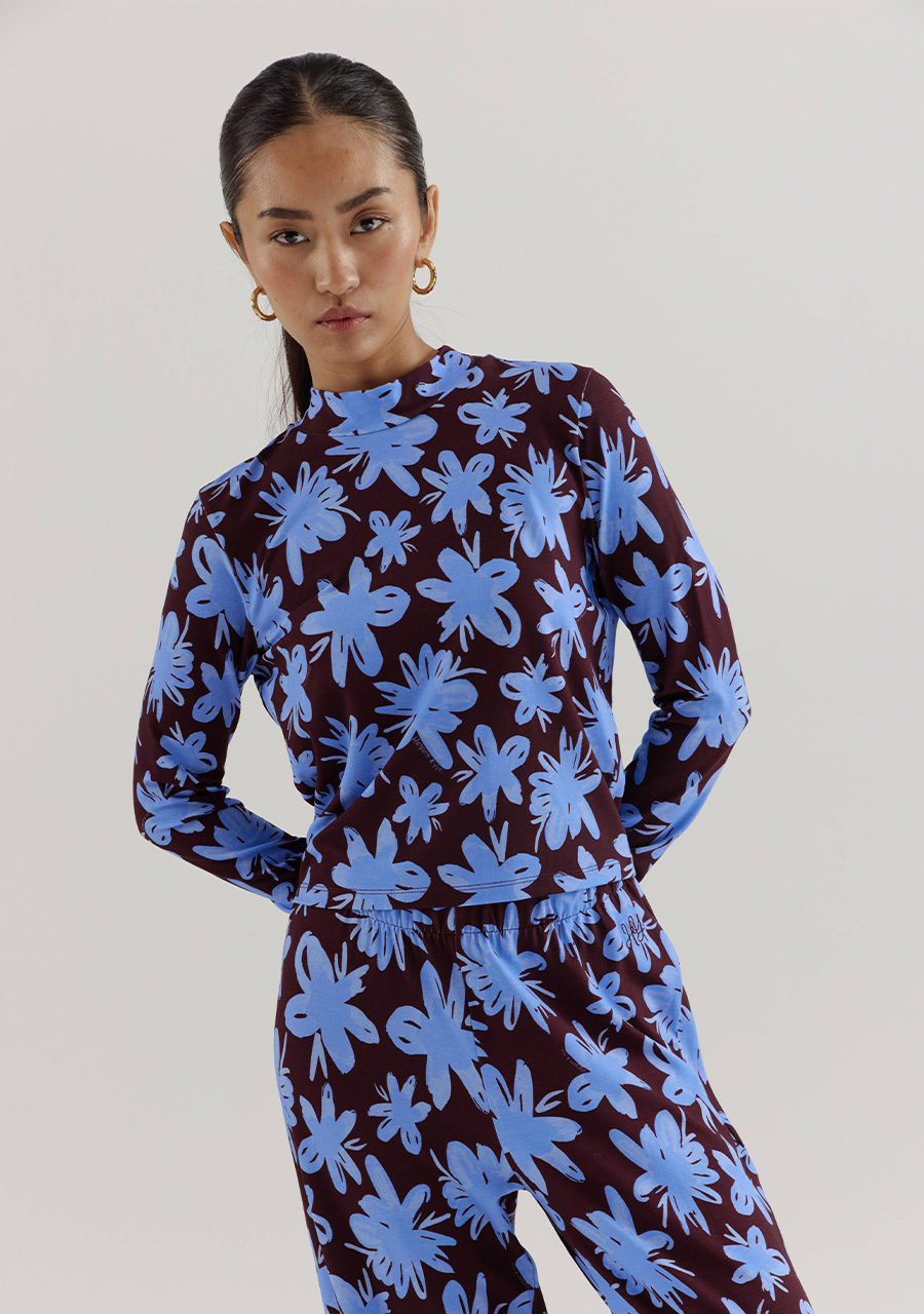 Harper & Yve Top Jeff DW25T510 Blauw