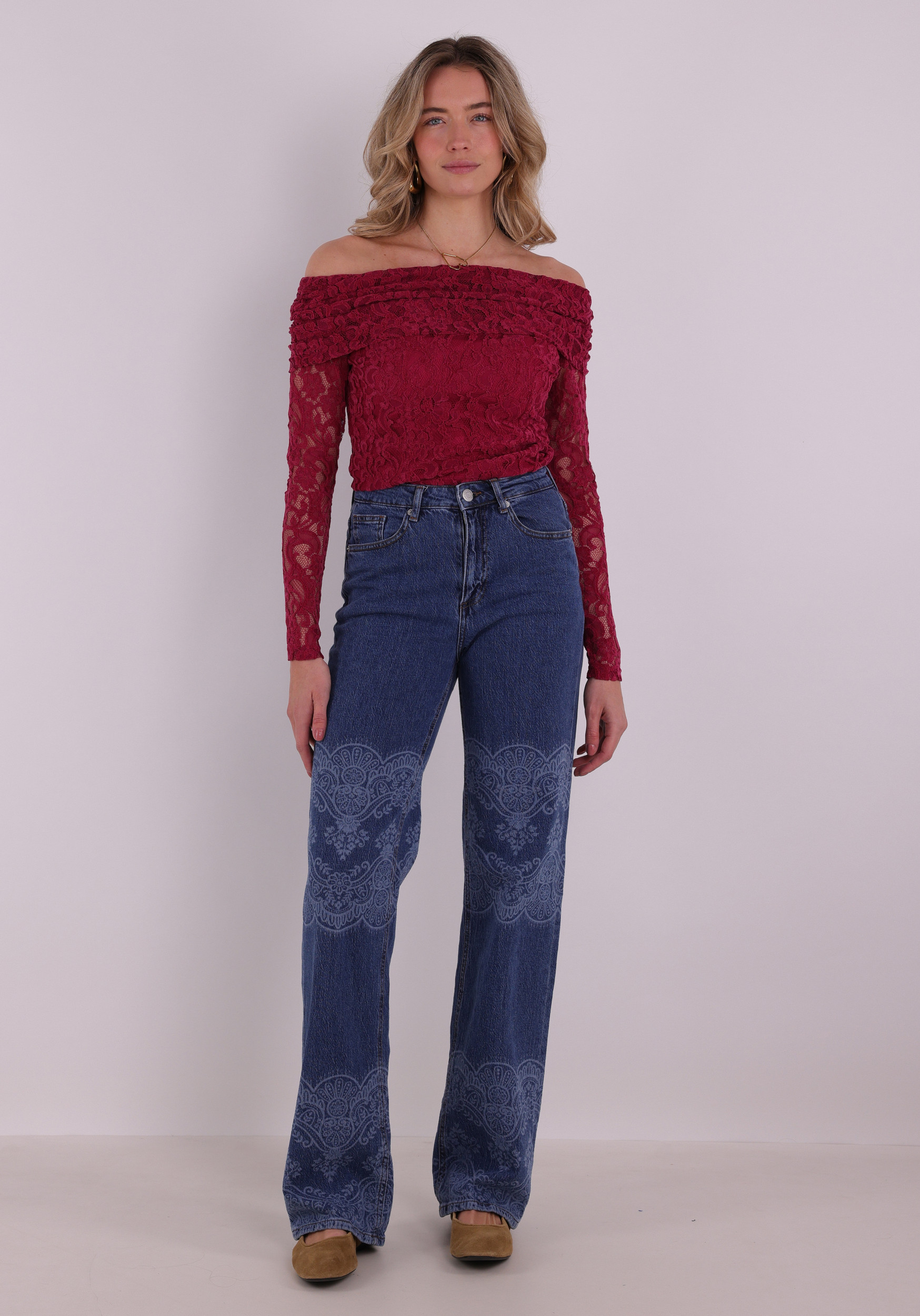 Harper & Yve Top Jenthe SS6P501 Donker rose