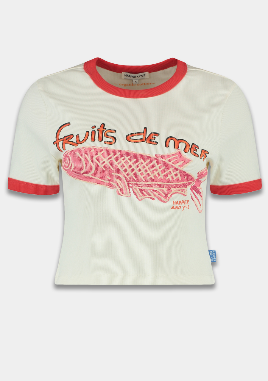 Harper & Yve Top Fruitsdemer HS25Y309 Ecru