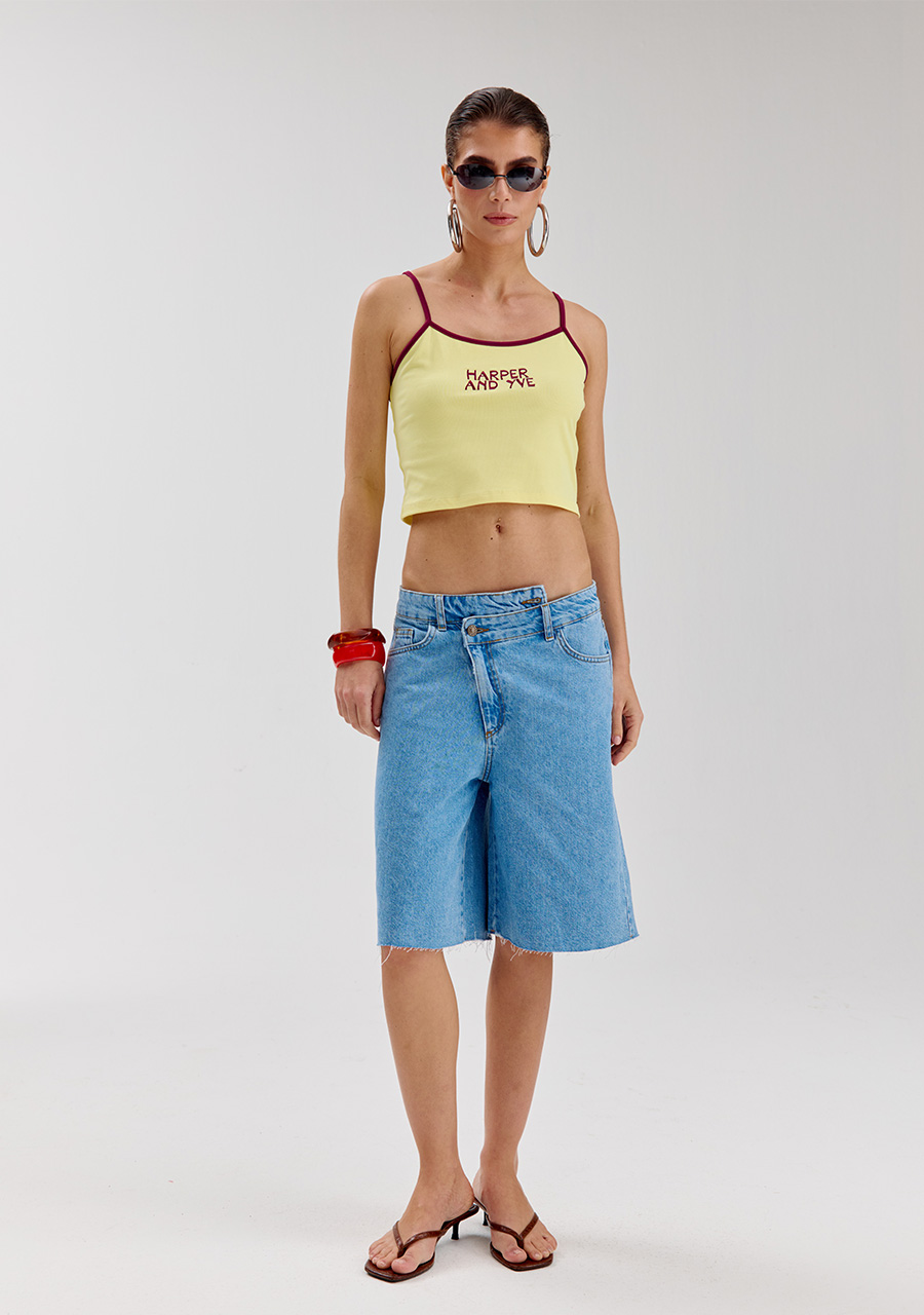 Harper & Yve Top Cally HS6P408 Geel