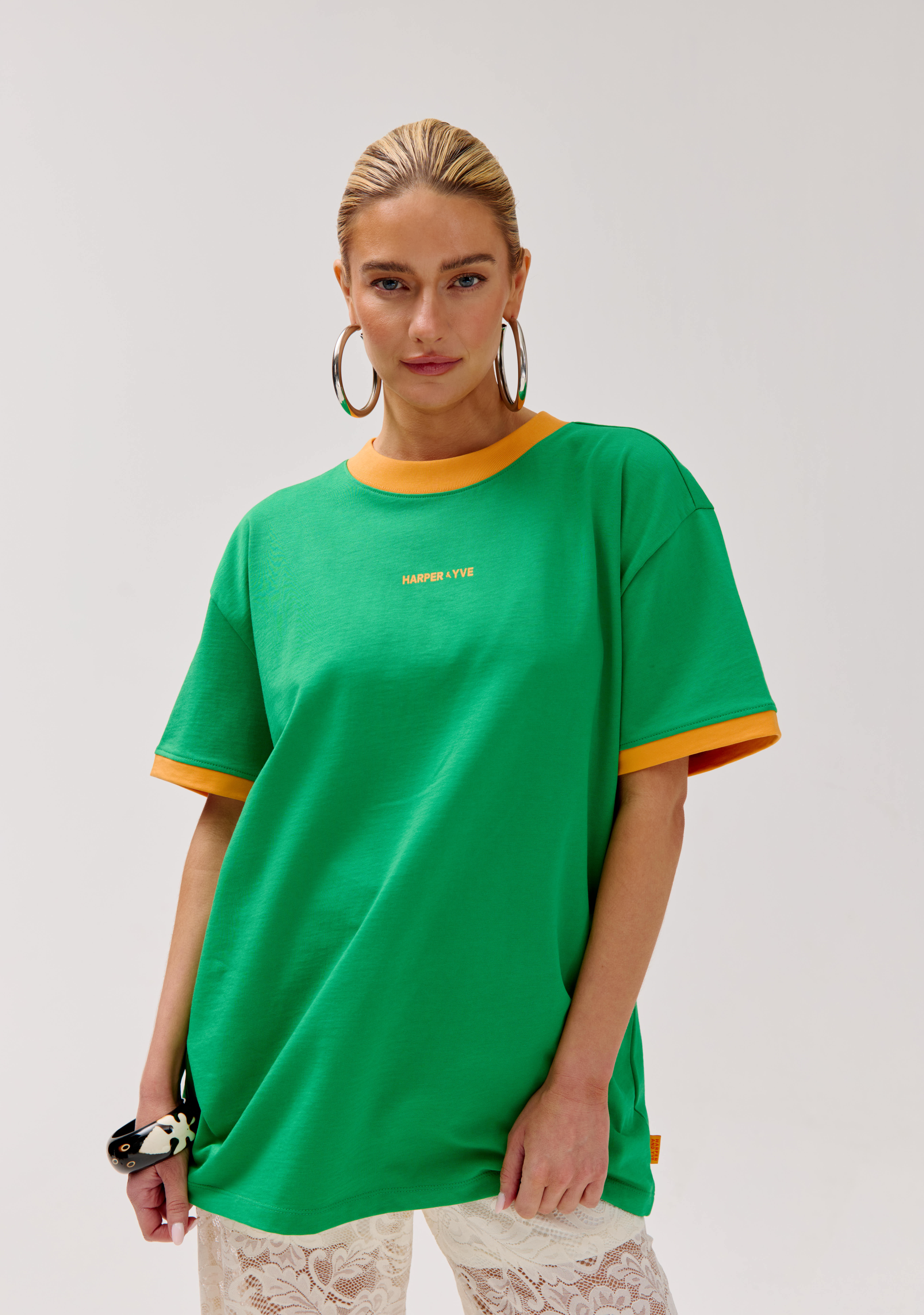 Harper & Yve T-shirt Bum Bum HS6Y300 Groen