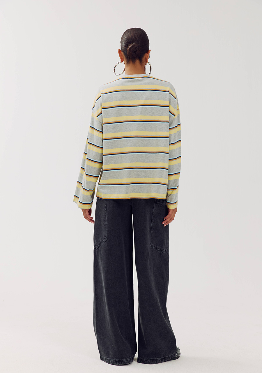 Harper & Yve T-shirt Tommy AW6P613 Licht grijs