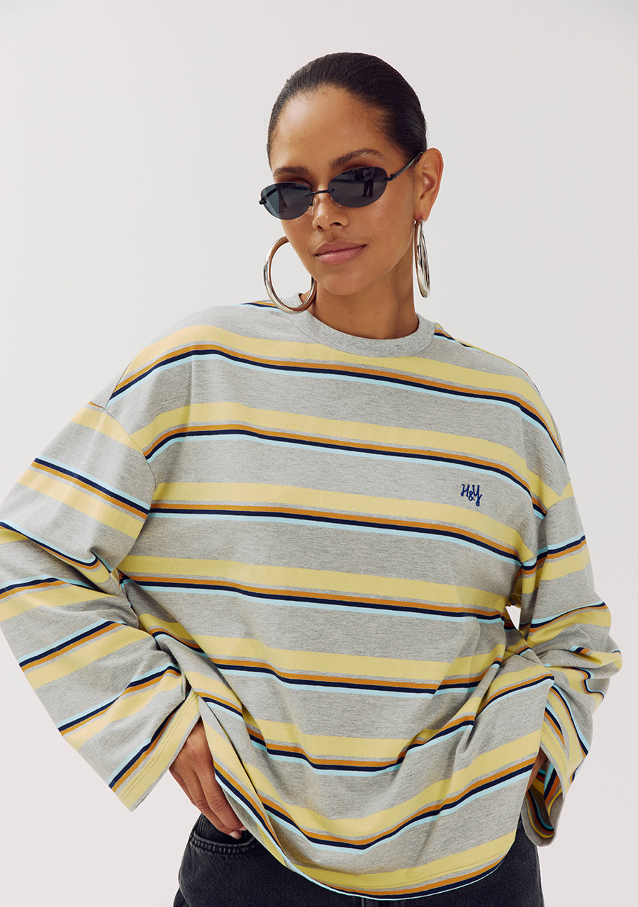 Harper & Yve T-shirt Tommy AW6P613 Licht grijs