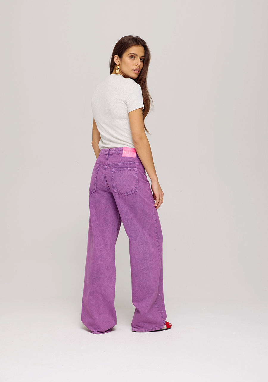Harper & Yve Jeans Mayra SS25D104 Paars