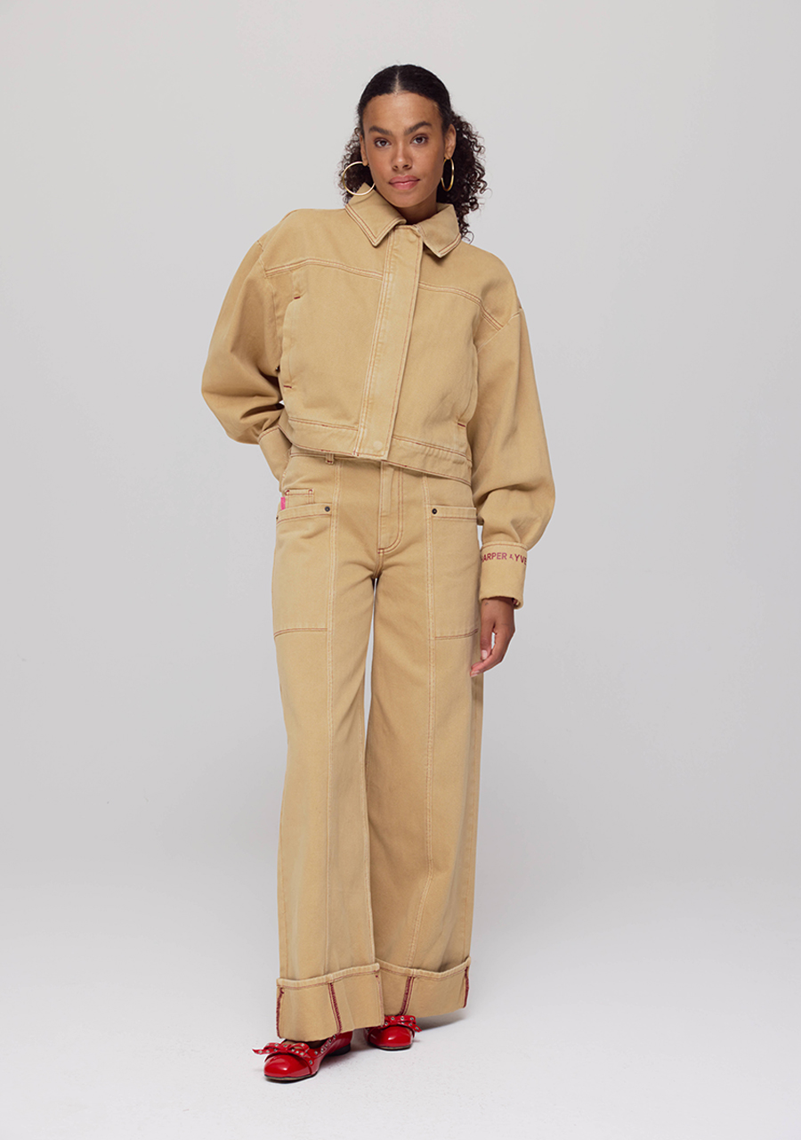 Harper & Yve Jeans Madelynn AW25Z100 Beige