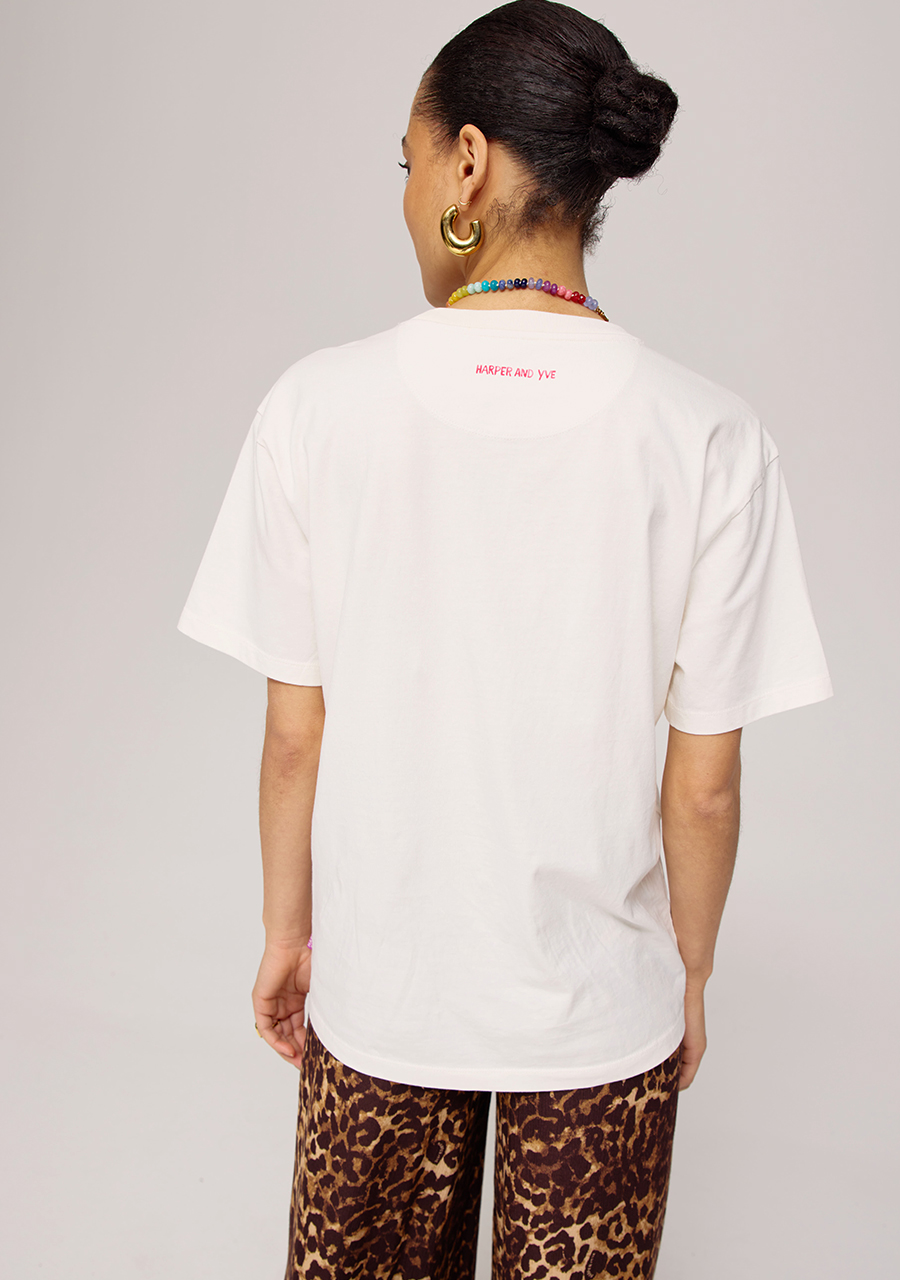 Harper & Yve T-shirt Lesoleil HS25Y305 Ecru