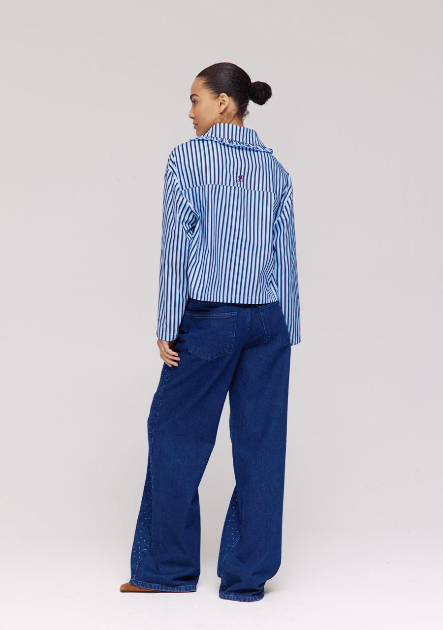 Harper & Yve Blouse James DW25P616 Blauw