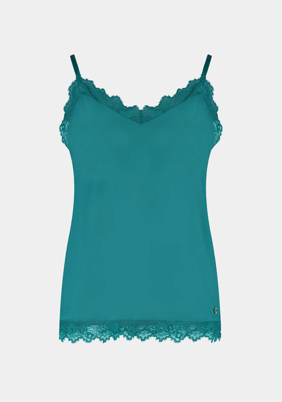Harper & Yve Kanten top Yve FW23P400 Turquoise