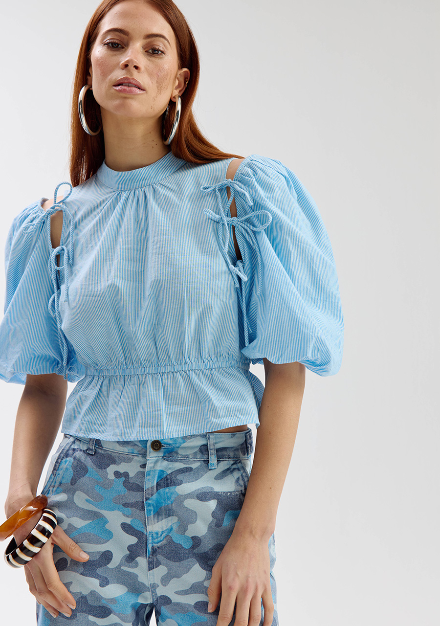 Harper & Yve Blouse Jacey SS6C400 Licht blauw