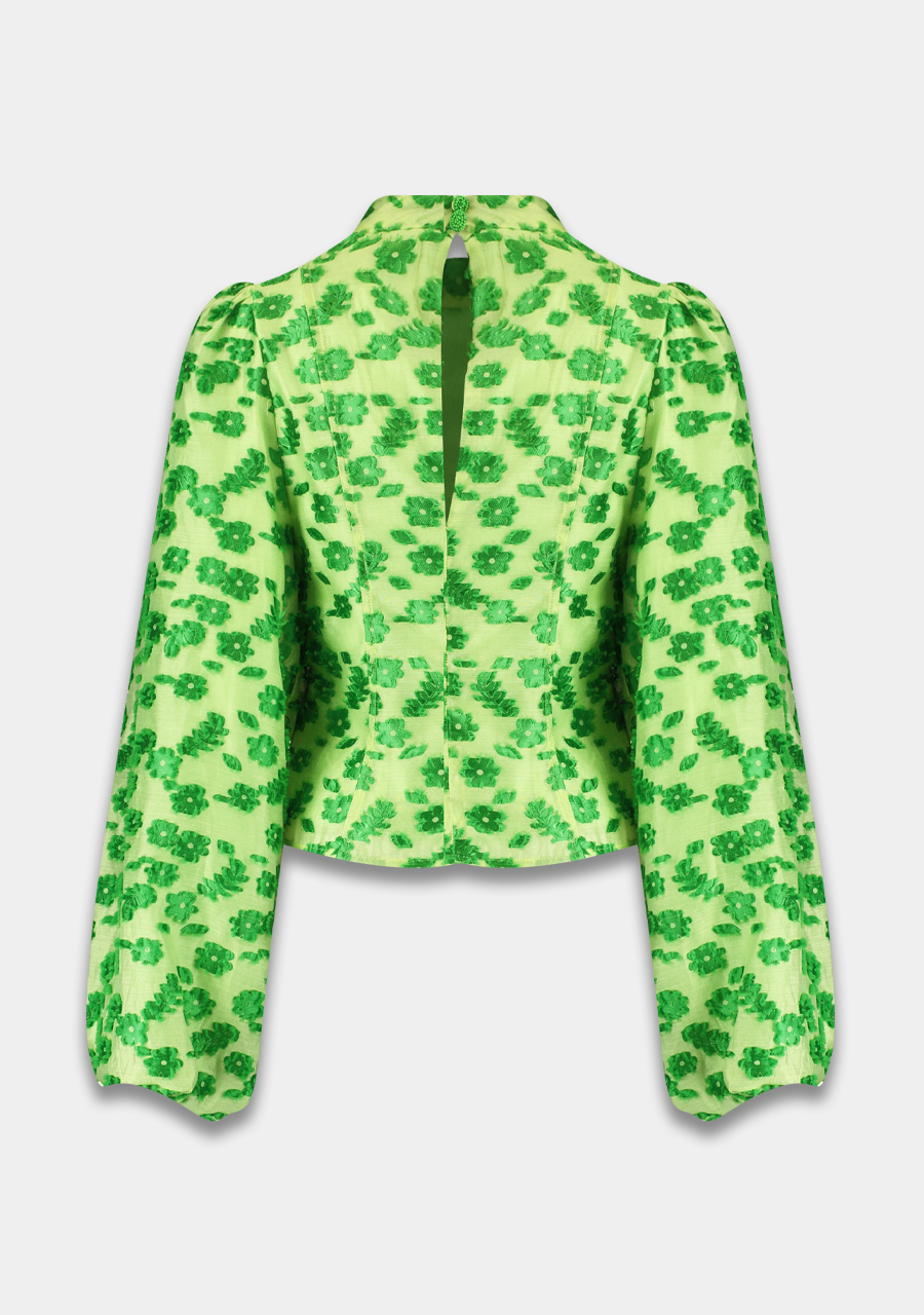 Harper & Yve Blouse Floor AW24P610 Groen Harper & Yve Blouse Floor AW24P610 Groen