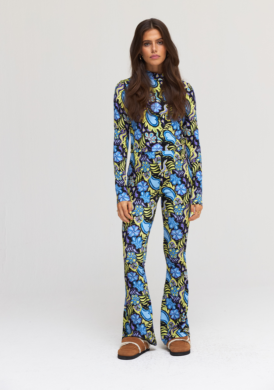 Harper & Yve Broek Jacky AW24T103 Blauw