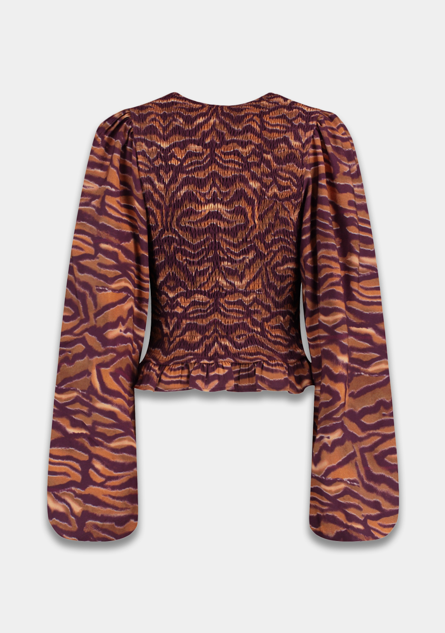 Harper & Yve Top Elin SS6P601 Bruin