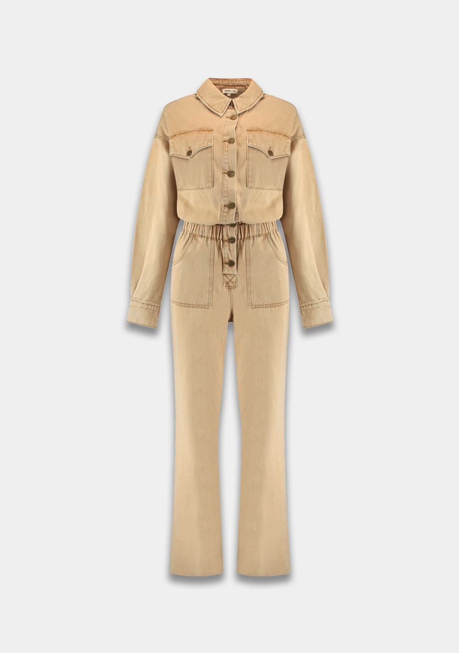 Harper & Yve Jumpsuit Jacky AW25P700 Beige Harper & Yve Jumpsuit Jacky AW25P700 Beige