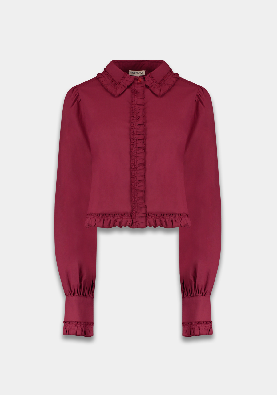Harper & Yve Blouse Ellie AW25P603 Bordeaux