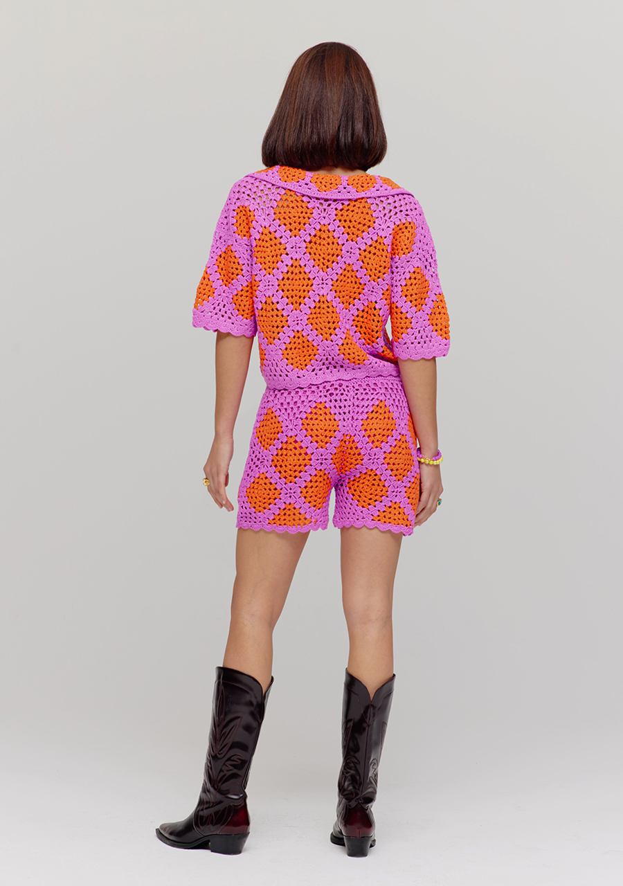 Harper & Yve Short Loca HS25P101 Donker Paars