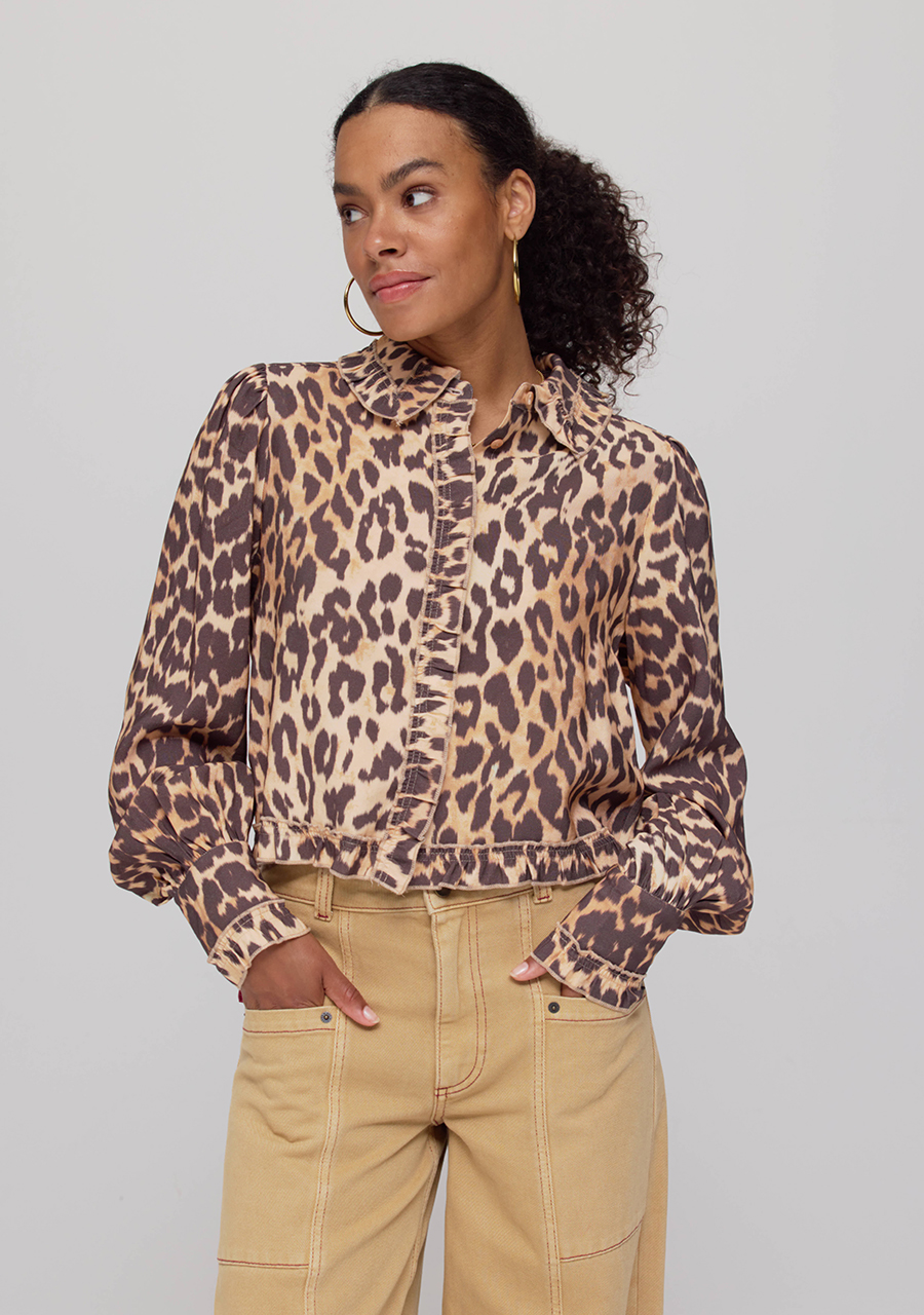 Harper & Yve Blouse Ellie AW25P609 Bruin