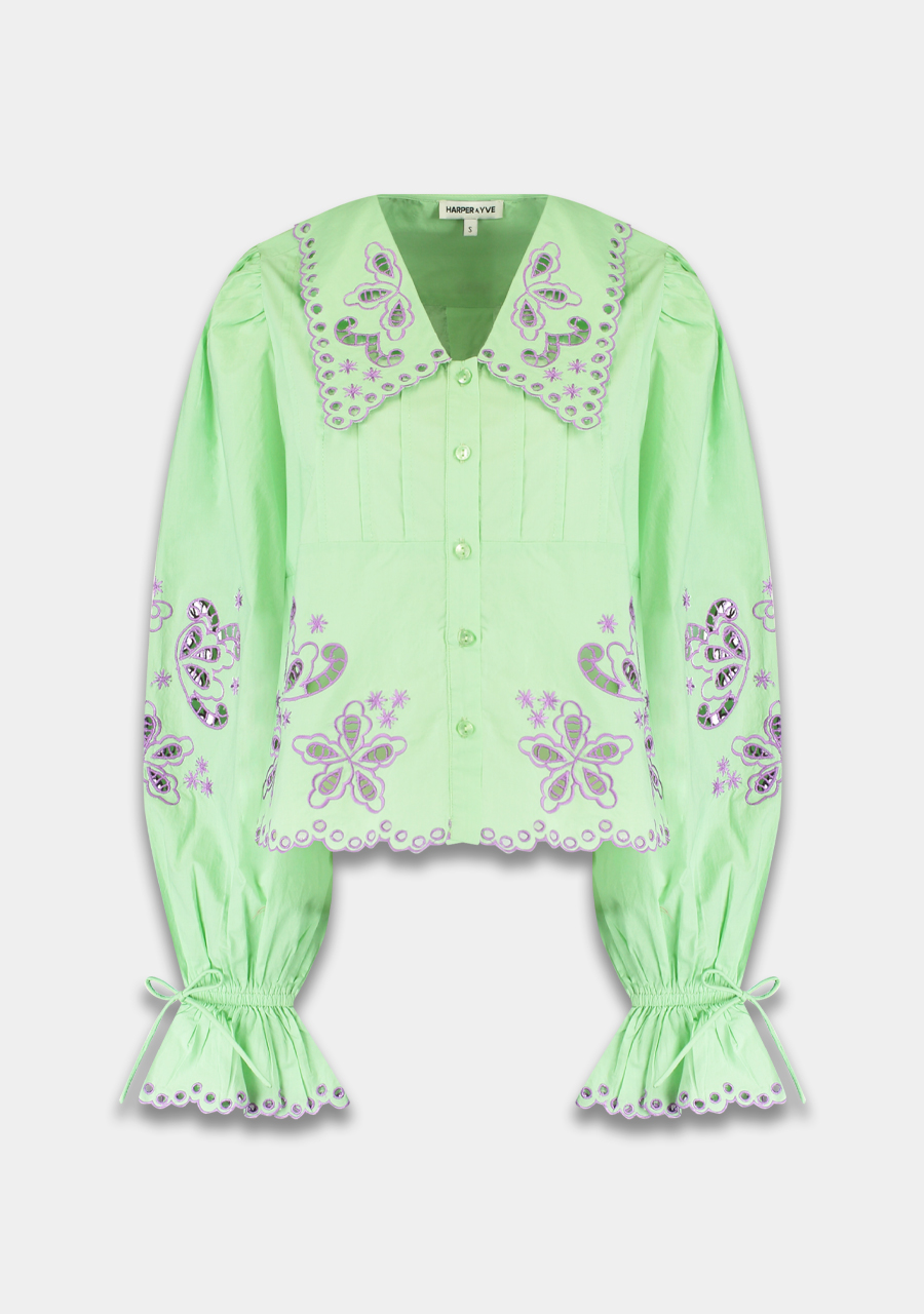 Harper & Yve Blouse Candice SS25C603 Groen