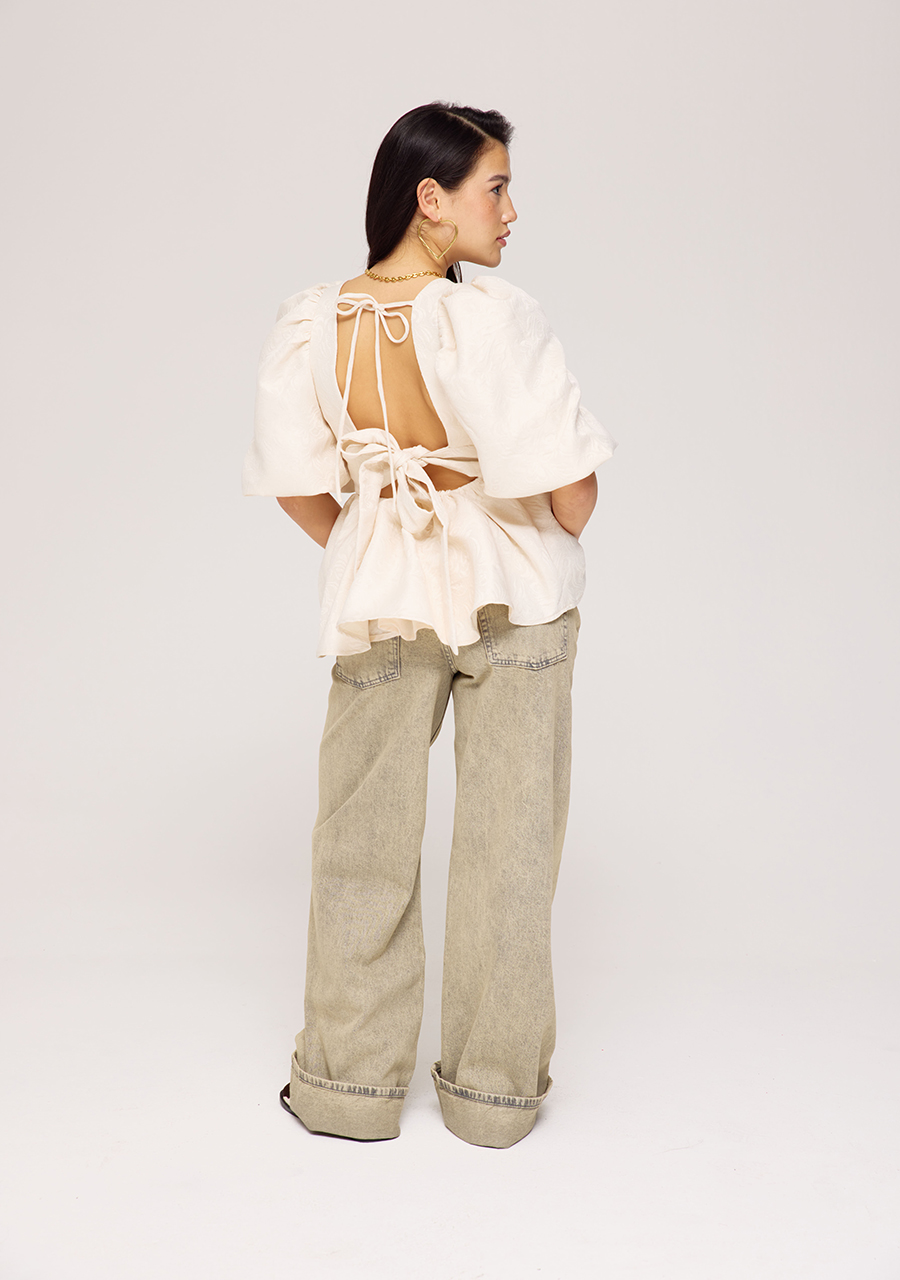 Harper & Yve Top Vivian SS25P607 Ecru