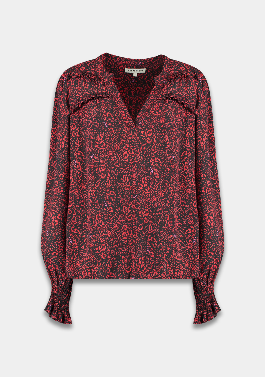 Harper & Yve Blouse Alexis FW22P624 Rood Harper & Yve Blouse Alexis FW22P624 Rood