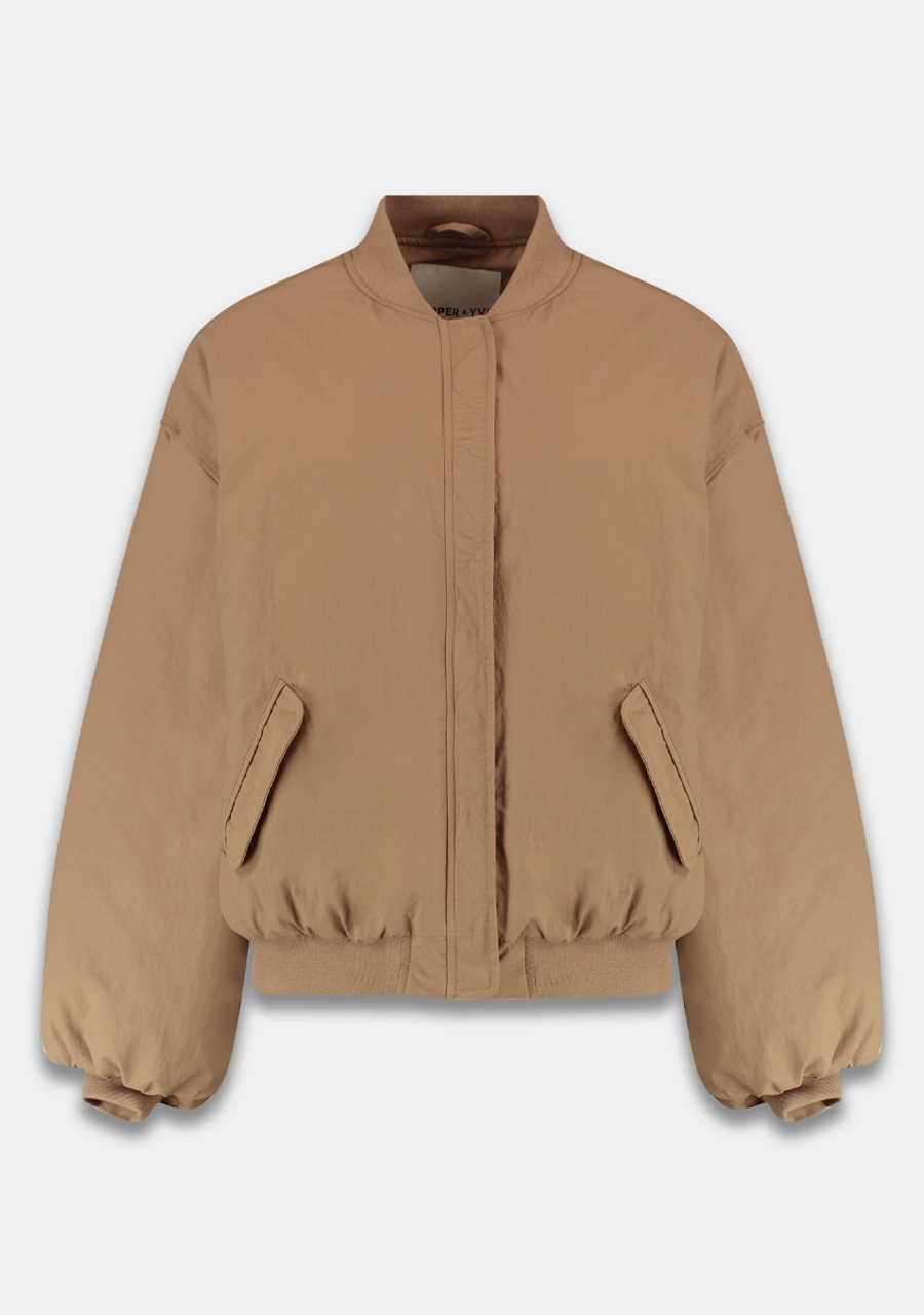 Harper & Yve Bomberjack Nora AW25N222 Licht bruin