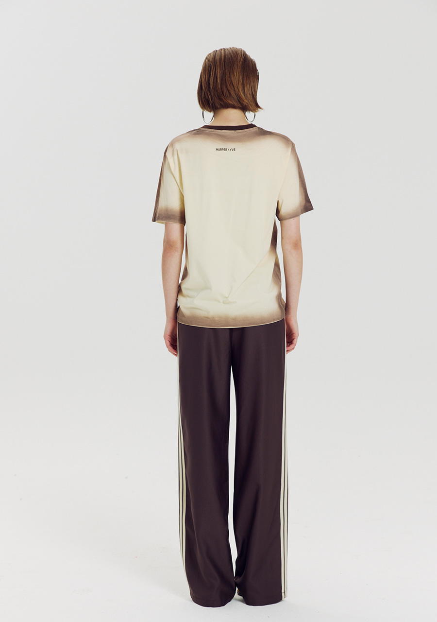 Harper & Yve T-shirt Set the mood AW6Y300 Licht geel