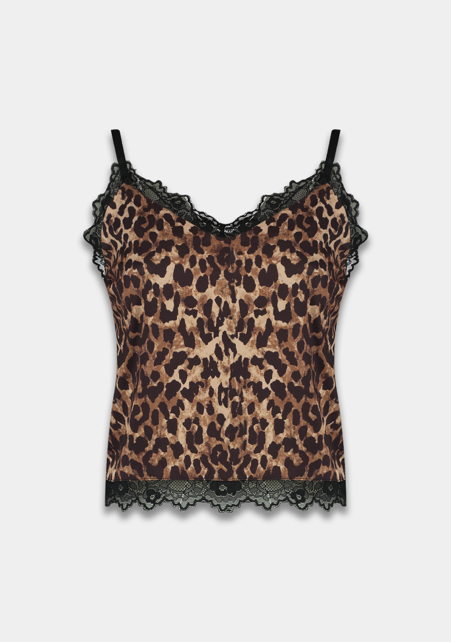 Harper & Yve Top Lara DW24P400 Bruin
